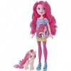 My Little Pony Equestria Girls Through The Mirror Pinkie Pie Poupée Tendance avec Figurine de Poney Rose, Tenue et Chaussures