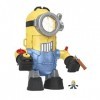 Fisher-Price Imaginext Minions coffret Robot-Minion 2-en-1 avec lance-projectile banane et une micro-figurine Stuart incluse,
