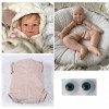 Pinky Reborn bébé poupée Moule Kit Silicone Souple Newbirth poupée Moule Kit Ensemble Tissu Corps Taille finie 22 Pouces C 