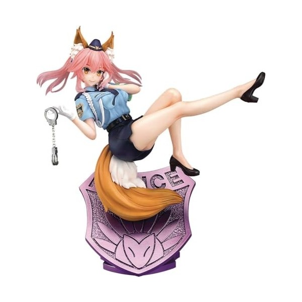 MKYOKO Figurine ECCHI-Tamamo No Mae Police Fox Ver. -Figurine Hentai/Statue danime/Jolie Fille Adulte/Modèle de Collection/M