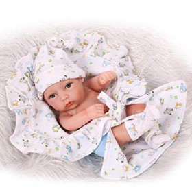 10 Pouces Reborn Bébé Poupées Garçon/Fille pour Enfants Cadeau Look Real Touch Silicone Reborn Poupée Réaliste Nouveau-né Réa