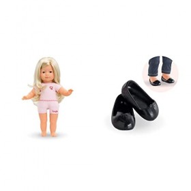 Corolle ma 200050 - Paloma & ma 210040 - Paire de Ballerines Noires pour poupée ma