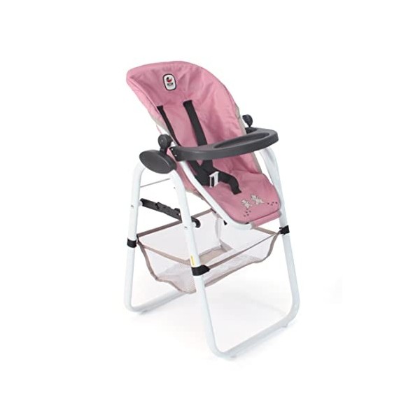 Bayer Chic 2000-Chaise Haute pour poupée, 655 36, Ourson Rose