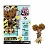 LOL Surprise Mini Poupées Mannequin JK - 15 Surprises, Vêtements et Accessoires - À Collectionner - Queen Bee+ LOL Surprise P