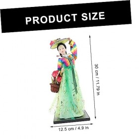ibasenice Décor De Table Décor De Bureau Décor À La Main Décor Coréen Décor De Table Coréen Traditionnel Hanbok Poupée Hanbok