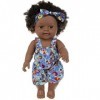 Poupées Africaines Noires Poupées Africaines Fille Garçon Nouveau-né Bébé Réaliste Réaliste Baby Play Doll 12" pour Enfants P