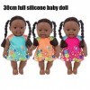 Poupées Africaines Noires Poupées Africaines Fille Garçon Nouveau-né Bébé Réaliste Réaliste Baby Play Doll 12" pour Enfants P