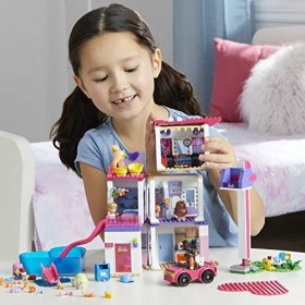 MEGA Barbie Coffret de construction Color Reveal avec plus de 25 surprises , 5 mini-poupées et 6 animaux et changement de cou