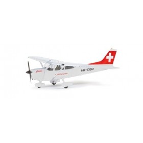 herpa Maquette Cessna 172 Swiss Flying Club – HB-CQM, echelle 1/87, Model, pièce de Collection, davion sans Support, Figurin