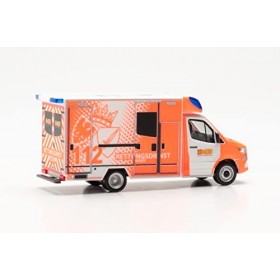 Herpa Mercedes-Benz Maquette Voiture Sprinter 18 Fahrtec RTW Pompiers Essen, echelle 1/87, Model Allemand, pièce de Collecti