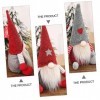 Totority 6 Pièces Poupée sans Visage en Peluche Père Noël Scandinave Elfe De Noël en Peluche Père Noël Ornements en Peluche G