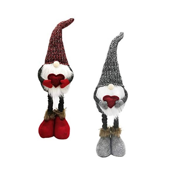 NUOLUX 2 Pièces Poupée De Noël Décor De Gnomes De Noël Décor De Fête De Noël sous La Poupée GNOME De larbre De Noël Décorati