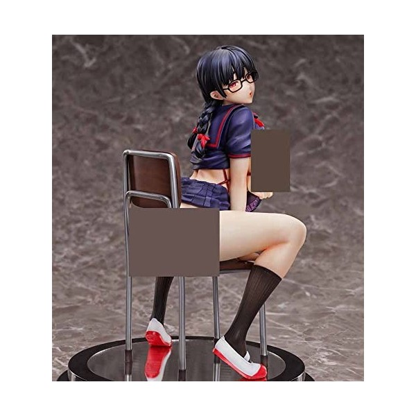 ZORKLIN Fujimi Fuyuko Figure Complète/Figure Anime/Figure ECCHI/Vêtements Amovibles/Modèle de Personnage Peint/PrettyGirl/Jou