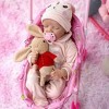 WOTEG Poupée bébé - Poupée Infantile en Silicone Vif avec Peau élastique | 18in Doll Baby Changeable Cloth Bathable True to N