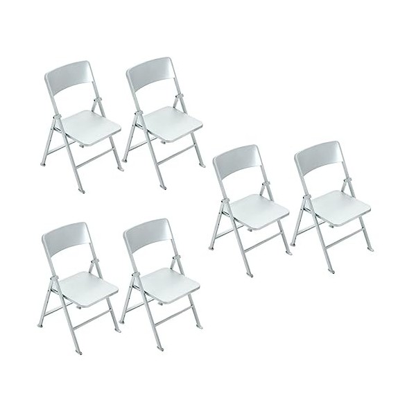 Toyvian 6 Pcs Maison De Poupée Chaise Pliante Mini Jouet Décorations De Cheveux Chaises Pliables pour Enfants Fauteuil Miniat