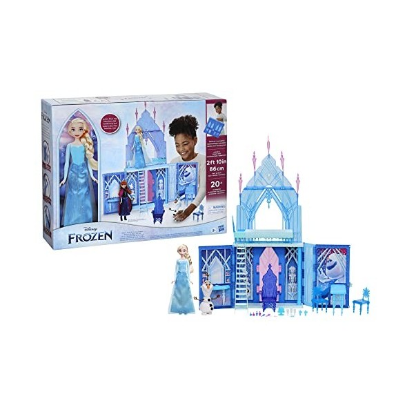 Disney La Reine des neiges 2, Palais de glace dElsa, poupées Elsa e