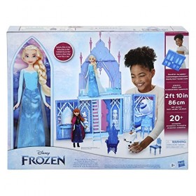 Disney La Reine des neiges 2, Palais de glace dElsa, poupées Elsa et Olaf, coffret château, pour enfants, à partir de 3 ans