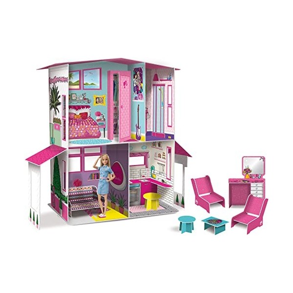 Lisciani - Barbie Atelier de Mode, avec poupée incluse - Jeu créatif pour les filles à partir de 4 ans - 88645