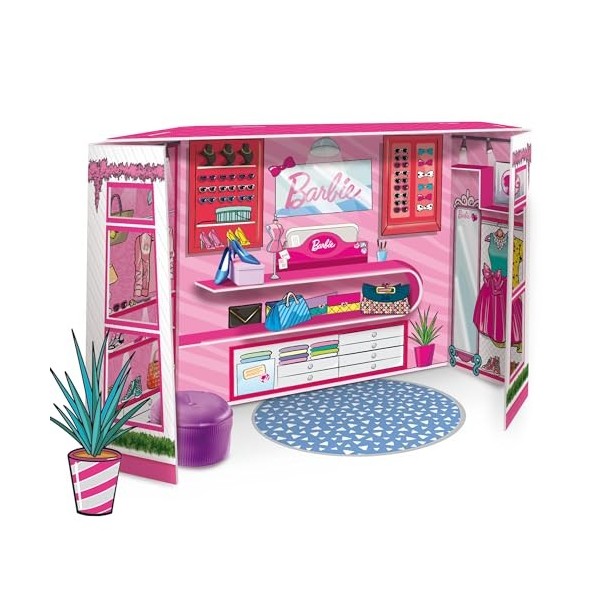 Lisciani - Barbie Atelier de Mode, avec poupée incluse - Jeu créatif pour les filles à partir de 4 ans - 88645