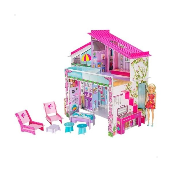 Lisciani - Barbie Atelier de Mode, avec poupée incluse - Jeu créatif pour les filles à partir de 4 ans - 88645