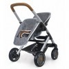 Smoby Voiture de Sport Jumeaux Gris 42 cm-Poussette Deux poupées Design Quinny, pour Enfants à partir de 3 Ans, 253204, 52 x 