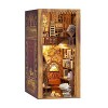 Cutefun DIY Book Nook Kit Insert détagère à Livres DIY Puzzle 3D en Bois Serre Livre - Décoration de Maison de poupée - avec