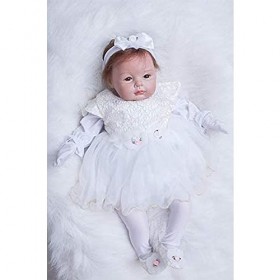 ZIYIUI Reborn Poupée Reborn 22 Pouces 55 cm Réaliste Bebe Reborn Souple Silicone Réaliste Vinyle Souple Lifelike Mignon Nouve