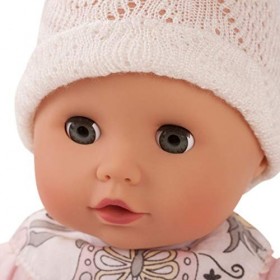 Götz 1320588 Poupée Muffin Blue Spots - Poupon de 33&nbsp;cm avec des Yeux dormeurs Bleus, sans Cheveux et au Corps Souple - Set d