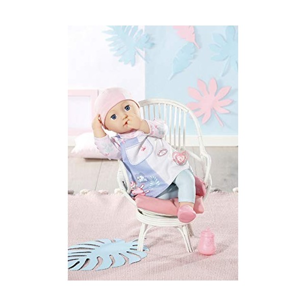 Baby Annabell Mia 43 cm - pour les Tout-Petits Âgés de 2 ans et plus - Favorise lEmpathie et les Compétences Sociales - Cont