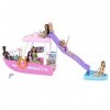 Barbie Coffret Bateau De Rêve Avec Piscine Et Toboggan, Plus De 20 Éléments Et Accessoires, Dont Un Dauphin, Jouet Enfant, Dè