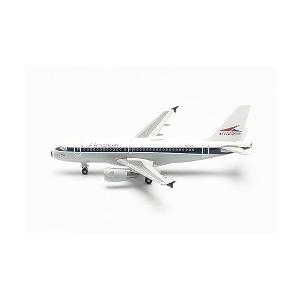 Herpa Maquette American Airlines Airbus A319, Allegheny Heritage Livery – N745VJ, echelle 1/200, Model, pièce de Collection, 