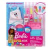 Barbie Pack Accessoires Cuisine et Pâtisserie Pop Corn, boîte de pâte à modeler, tee-shirt pour poupée et accessoires, jouet 