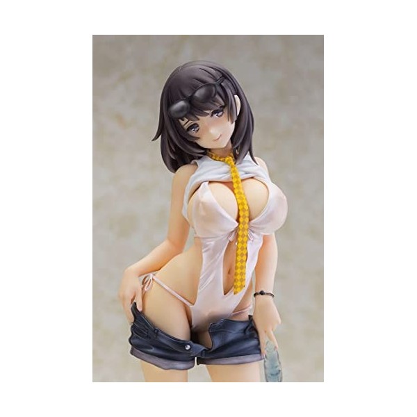 SHATKA Ecchi Figure Hentai Figure 27CM Anime Toshiue Kanojo Illustration, 1/6 Figure Complète Poitrine Douce Vêtements Amovib