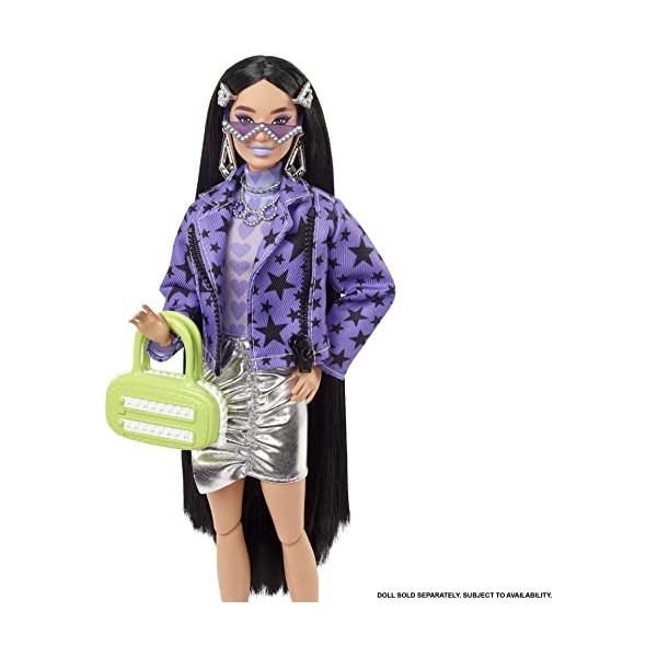 Barbie Ensemble supplémentaire pour animaux de compagnie et mode avec 7 pièces, y compris chiot pour animaux de compagnie, ac