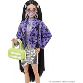 Barbie Ensemble supplémentaire pour animaux de compagnie et mode avec 7 pièces, y compris chiot pour animaux de compagnie, ac