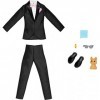 Barbie Fashion Pack Ken - HJT38 - Ensemble Tenue de vêtements de Mariage pour poupée Ken - Un Smoking + Chaussures habillées 