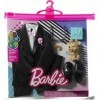 Barbie Fashion Pack Ken - HJT38 - Ensemble Tenue de vêtements de Mariage pour poupée Ken - Un Smoking + Chaussures habillées 