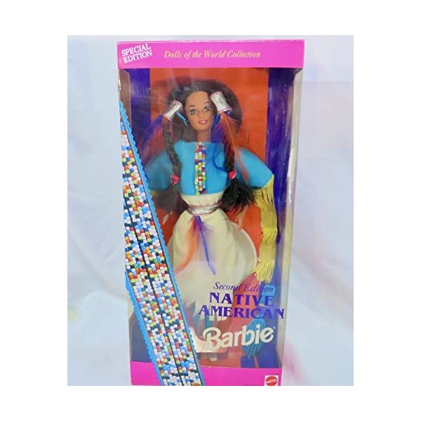 Special Edition Barbie 1993 Dolls of the World 12 Inch Doll Collection - Second Edition Native American Barbie Doll with Nati