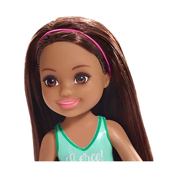 Barbie Club Chelsea Doll, 6-inch Brunette with Fierce Tiger Graphic