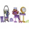 Monster High Coffret Studio De Mode De Clawdeen Wolf Avec Poupée Clawdeen Wolf Et Plus De 20 Éléments De Jeu, Jouet Enfant, D