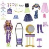 Monster High Coffret Studio De Mode De Clawdeen Wolf Avec Poupée Clawdeen Wolf Et Plus De 20 Éléments De Jeu, Jouet Enfant, D