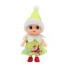 WULEEUPER Petite poupée elfe | Décoration de Noël | Cadeau de naissance | Poupée elfe fille et garçon robe jaune clair 