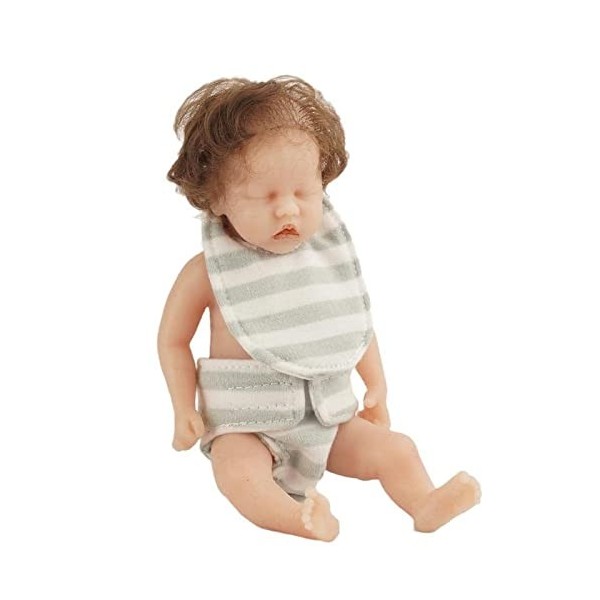 ZQXCU Poupée Reborn Realiste Garçon 15cm Minuscule Bébé Poupée Reborn Fille Cadeau de Beaux Enfants