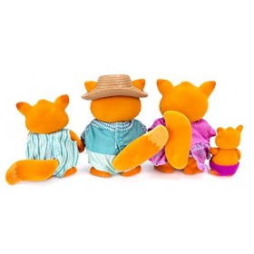 Lil Woodzeez Fox Family Set with Storybook