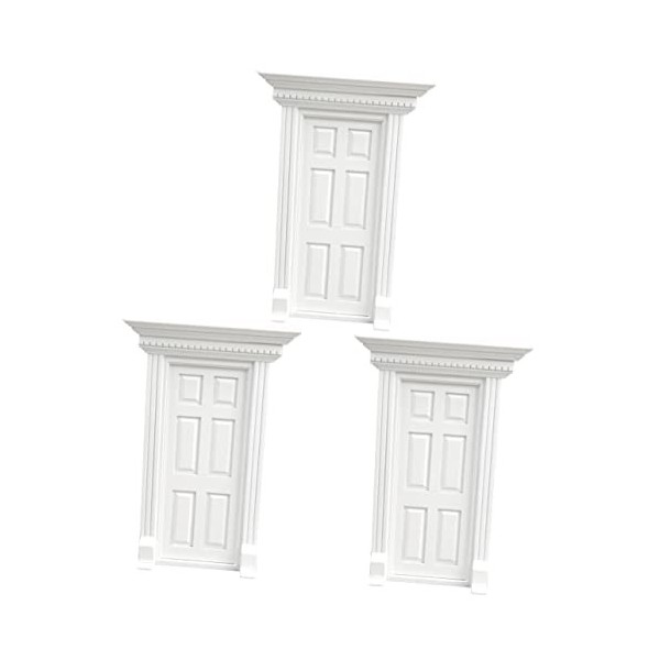 Toyvian 3 Pièces 6 Portes Grillagées Miniatures Décoration Dintérieur Mini Poupées Maquette Modèle De Meuble De Poupée Mini 