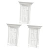 Toyvian 3 Pièces 6 Portes Grillagées Miniatures Décoration Dintérieur Mini Poupées Maquette Modèle De Meuble De Poupée Mini 