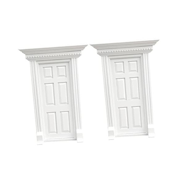 Toyvian 3 Pièces 6 Portes Grillagées Miniatures Décoration Dintérieur Mini Poupées Maquette Modèle De Meuble De Poupée Mini