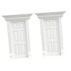Toyvian 3 Pièces 6 Portes Grillagées Miniatures Décoration Dintérieur Mini Poupées Maquette Modèle De Meuble De Poupée Mini 