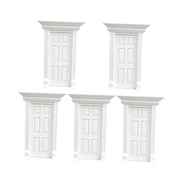 Toyvian 3 Pièces 6 Portes Grillagées Miniatures Décoration Dintérieur Mini Poupées Maquette Modèle De Meuble De Poupée Mini
