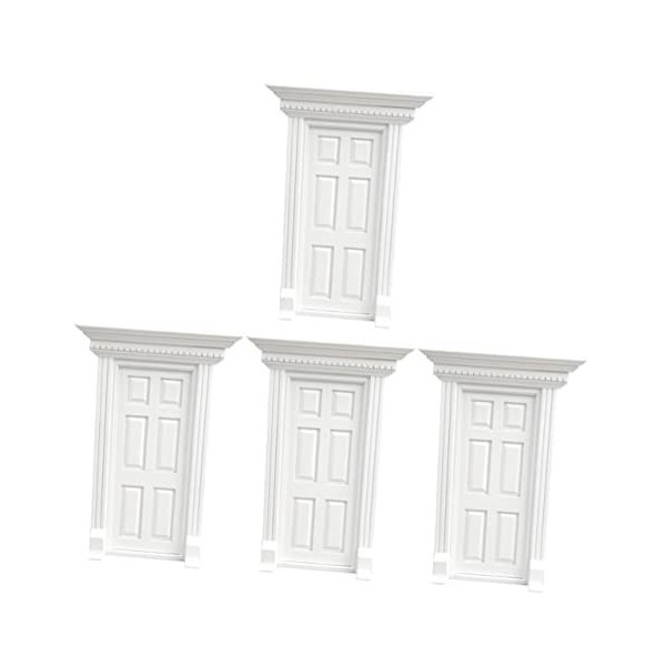Toyvian 3 Pièces 6 Portes Grillagées Miniatures Décoration Dintérieur Mini Poupées Maquette Modèle De Meuble De Poupée Mini
